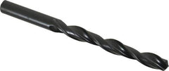 Interstate - 10mm 118° High Speed Steel Jobber Drill - Oxide Finish, Right Hand Cut, Spiral Flute, Straight Shank, 5-1/8" OAL, Standard Point - Eagle Tool & Supply
