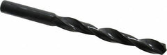 Interstate - 10.2mm 118° High Speed Steel Jobber Drill - Oxide Finish, Right Hand Cut, Spiral Flute, Straight Shank, 5-15/64" OAL, Standard Point - Eagle Tool & Supply