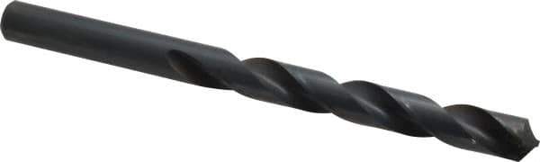 Interstate - 10.8mm 118° High Speed Steel Jobber Drill - Oxide Finish, Right Hand Cut, Spiral Flute, Straight Shank, 5-33/64" OAL, Standard Point - Eagle Tool & Supply
