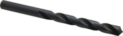 Interstate - 10.8mm 118° High Speed Steel Jobber Drill - Oxide Finish, Right Hand Cut, Spiral Flute, Straight Shank, 5-33/64" OAL, Standard Point - Eagle Tool & Supply