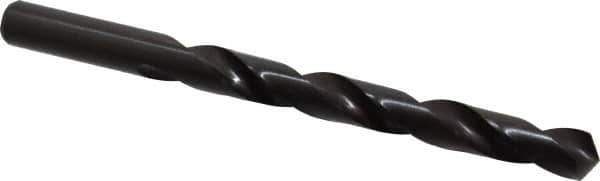 Interstate - 10.9mm 118° High Speed Steel Jobber Drill - Oxide Finish, Right Hand Cut, Spiral Flute, Straight Shank, 140mm OAL, Standard Point - Eagle Tool & Supply