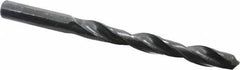 Interstate - 11.1mm 118° High Speed Steel Jobber Drill - Oxide Finish, Right Hand Cut, Spiral Flute, Straight Shank, 140mm OAL, Standard Point - Eagle Tool & Supply