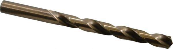 Interstate - 11.2mm 118° High Speed Steel Jobber Drill - Oxide Finish, Right Hand Cut, Spiral Flute, Straight Shank, 5-5/8" OAL, Standard Point - Eagle Tool & Supply