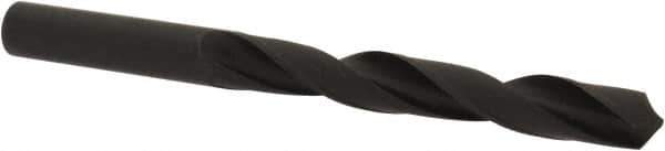 Interstate - 11.6mm 118° High Speed Steel Jobber Drill - Oxide Finish, Right Hand Cut, Spiral Flute, Straight Shank, 146mm OAL, Standard Point - Eagle Tool & Supply