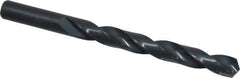 Interstate - 12.1mm 118° High Speed Steel Jobber Drill - Oxide Finish, Right Hand Cut, Spiral Flute, Straight Shank, 149mm OAL, Standard Point - Eagle Tool & Supply