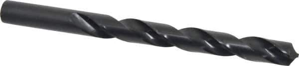 Interstate - 12.9mm 118° High Speed Steel Jobber Drill - Oxide Finish, Right Hand Cut, Spiral Flute, Straight Shank, 152mm OAL, Standard Point - Eagle Tool & Supply