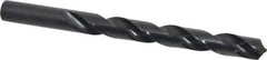 Interstate - 12.9mm 118° High Speed Steel Jobber Drill - Oxide Finish, Right Hand Cut, Spiral Flute, Straight Shank, 152mm OAL, Standard Point - Eagle Tool & Supply