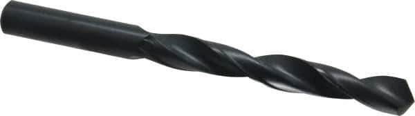 Interstate - 14.5mm 118° High Speed Steel Jobber Drill - Oxide Finish, Right Hand Cut, Spiral Flute, Straight Shank, 168mm OAL, Standard Point - Eagle Tool & Supply