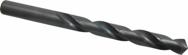 Interstate - 15.5mm 118° High Speed Steel Jobber Drill - Oxide Finish, Right Hand Cut, Spiral Flute, Straight Shank, 7-1/8" OAL, Standard Point - Eagle Tool & Supply