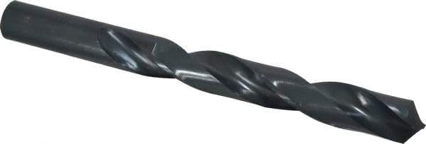 Interstate - 20mm 118° High Speed Steel Jobber Drill - Oxide Finish, Right Hand Cut, Spiral Flute, Straight Shank, 8-15/32" OAL, Standard Point - Eagle Tool & Supply