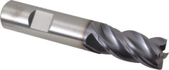 Kennametal - 5/8", 4 Flute, Single End, Solid Carbide, Corner Chamfer End Mill - 3-1/2" OAL, 38° Helix, Right Hand Flute, 1-1/4" LOC, Right Hand Cut - Eagle Tool & Supply