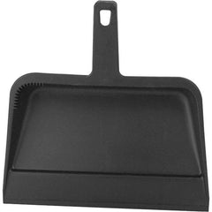 PRO-SOURCE - 12" Wide Handheld Dustpan - Plastic Body, 4-1/2" Plastic Handle - Eagle Tool & Supply