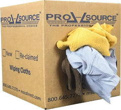 PRO-SOURCE - Reclaimed Rags - Assorted Colors, Fleece and Sweatshirt, Low Lint, Box - Eagle Tool & Supply