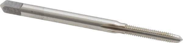 Kennametal - #4-48 UNF 2B 3 Flute Bright Finish High Speed Steel Straight Flute Standard Hand Tap - Plug, Right Hand Thread, 1.88" OAL, 0.563" Thread Length, H2 Limit, Oversize - Eagle Tool & Supply