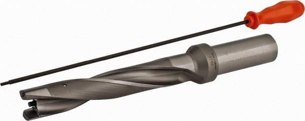 Kennametal - 30.16 to 30.66mm Diam, 5xD, 160mm Max Depth, 1-1/4" Shank Diam, 197.49mm Flute, 298.45mm OAL, Replaceable Tip Drill - KSEM1188 Insert, 8 Seat Size, Series KSEM - Eagle Tool & Supply