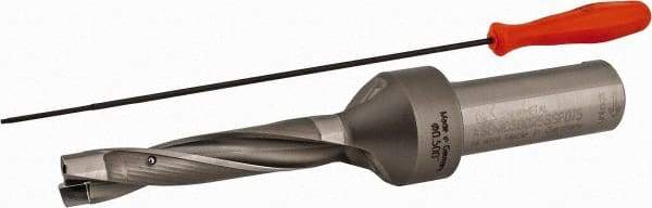 Kennametal - 12.7 to 13.2mm Diam, 5xD, 63.5mm Max Depth, 3/4" Shank Diam, 75.87mm Flute, 150.8mm OAL, Replaceable Tip Drill - KSEM0500 Insert, C Seat Size, Series KSEM - Eagle Tool & Supply