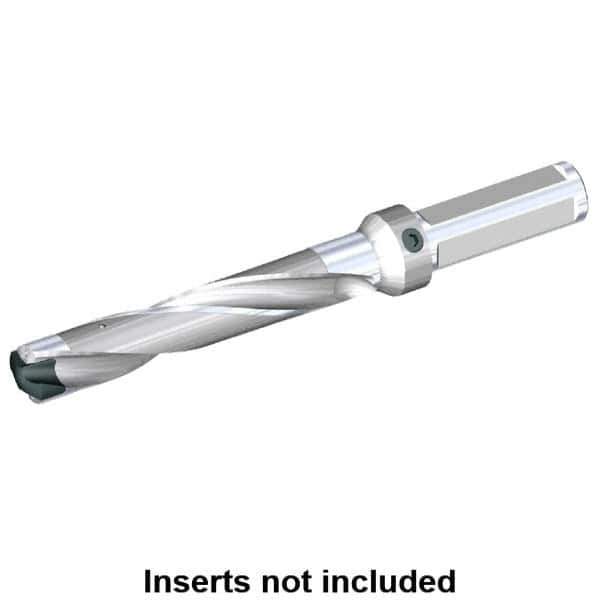 Kennametal - 25 to 25.5mm Diam, 5xD, 130mm Max Depth, 1" Shank Diam, 161.04mm Flute, 257.18mm OAL, Replaceable Tip Drill - KSEM0984 Insert, 5 Seat Size, Series KSEM - Eagle Tool & Supply