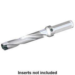 Kennametal - 22.23 to 22.73mm Diam, 8xD, 177.8mm Max Depth, 1" Shank Diam, 200.19mm Flute, 292.1mm OAL, Replaceable Tip Drill - KSEM0875 Insert, 4 Seat Size, Series KSEM - Eagle Tool & Supply