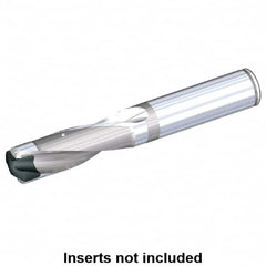 Kennametal - 38.1 to 39.1mm, 5xD, 190.5mm Max Depth, 1-1/2" Shank Diam, 243.59mm Flute, 342.9mm OAL, Replaceable-Tip Drill - Eagle Tool & Supply