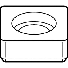 Kennametal - 11.53mm Inscribed Circle, Square Turning Shim for Indexables - SM Shim Style - Eagle Tool & Supply