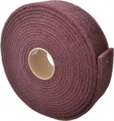 3M - 30' Long x 3" Wide Nonwoven Roll - Very Fine Grade, Purple, Aluminum Oxide - Eagle Tool & Supply