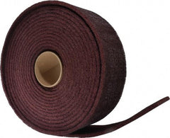 3M - 30' Long x 4" Wide Nonwoven Roll - Fine Grade, Purple, Aluminum Oxide - Eagle Tool & Supply