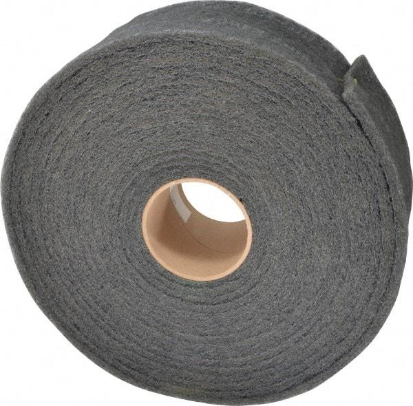 3M - 30' Long x 4" Wide Nonwoven Roll - Very Fine Grade, Gray, Silicon Carbide - Eagle Tool & Supply