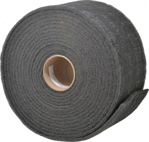 3M - 30' Long x 6" Wide Nonwoven Roll - Very Fine Grade, Gray, Silicon Carbide - Eagle Tool & Supply