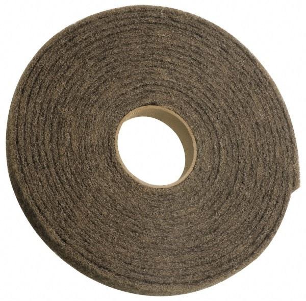 3M - 30' Long x 6" Wide Nonwoven Roll - Very Fine Grade, Gray, Silicon Carbide - Eagle Tool & Supply
