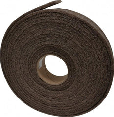 3M - 30' Long x 2" Wide Nonwoven Roll - Medium Grade, Tan, Aluminum Oxide - Eagle Tool & Supply