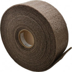 3M - 30' Long x 4" Wide Nonwoven Roll - Medium Grade, Tan, Aluminum Oxide - Eagle Tool & Supply