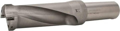 Kennametal - 4.38" Max Drill Depth, 2.5xD, 44.5mm Diam, Indexable Insert Drill - 2 Inserts, 1-1/2" Shank Diam, Straight Shank - Eagle Tool & Supply