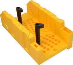 Stanley - 22.5°, 45°, 60°, 90° Back/Panel Saw Miter Box Only - 4-1/4" Box Width x 12" Box Length - Eagle Tool & Supply