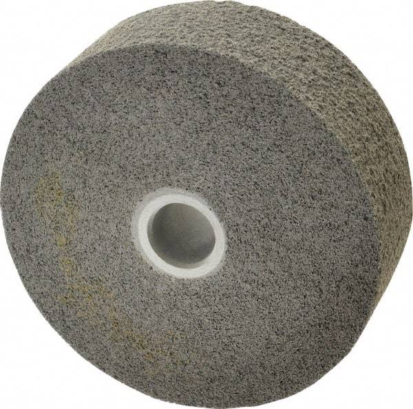 3M - 6" Diam, 2" Face Width, 1" Center Hole, Fine Grade, Silicon Carbide Deburring Wheel - Convolute, Hard Density 8 Grade, 6,000 RPM - Eagle Tool & Supply