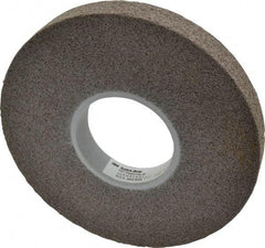 3M - 8" Diam, 1" Face Width, 3" Center Hole, Fine Grade, Aluminum Oxide Deburring Wheel - Convolute, Hard Density 7 Grade, 4,500 RPM - Eagle Tool & Supply