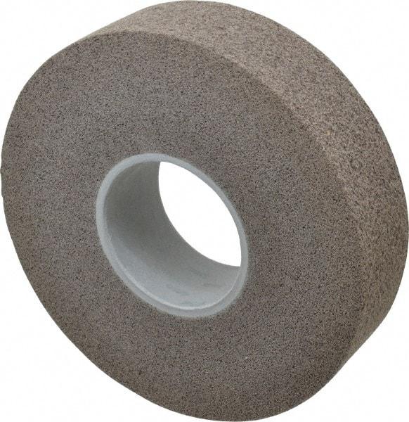 3M - 8" Diam, 2" Face Width, 3" Center Hole, Fine Grade, Aluminum Oxide Deburring Wheel - Convolute, Hard Density 7 Grade, 4,500 RPM - Eagle Tool & Supply