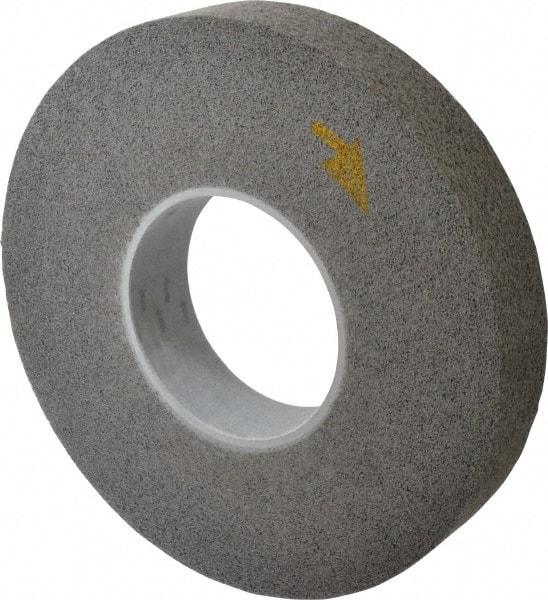 3M - 12" Diam, 2" Face Width, 5" Center Hole, Fine Grade, Silicon Carbide Deburring Wheel - Convolute, Hard Density 8 Grade, 3,000 RPM - Eagle Tool & Supply