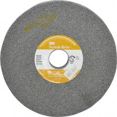 3M - 6" Diam, 1" Face Width, 1" Center Hole, Fine Grade, Silicon Carbide Deburring Wheel - Convolute, Hard Density 7 Grade, 6,000 RPM - Eagle Tool & Supply