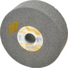 3M - 6" Diam, 2" Face Width, 1" Center Hole, Fine Grade, Silicon Carbide Deburring Wheel - Convolute, Soft Density 6 Grade, 6,000 RPM - Eagle Tool & Supply