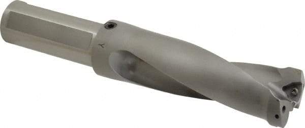 Kennametal - 4.7" Max Drill Depth, 2.5xD, 47.6mm Diam, Indexable Insert Drill - 2 Inserts, 1-1/2" Shank Diam, Straight Shank - Eagle Tool & Supply
