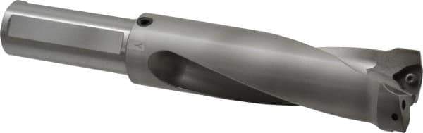 Kennametal - 5.35" Max Drill Depth, 2.5xD, 54mm Diam, Indexable Insert Drill - 2 Inserts, 1-1/2" Shank Diam, Straight Shank - Eagle Tool & Supply