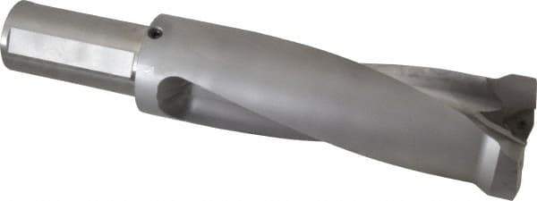 Kennametal - 206.5mm Max Drill Depth, 2.5xD, 82.6mm Diam, Indexable Insert Drill - 2 Inserts, 2" Shank Diam, Straight Shank - Eagle Tool & Supply