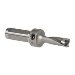 Kennametal - 1-19/32" Max Drill Depth, 3xD, 0.5311" Diam, Indexable Insert Drill - 2 Inserts, 3/4" Shank Diam, Flange Shank - Eagle Tool & Supply