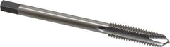 Reiff & Nestor - 3/8-16 UNC 3 Flute H3 Bright Finish High Speed Steel Spiral Point Extension Tap - Plug Chamfer, 4" OAL, 3B Class of Fit - Eagle Tool & Supply