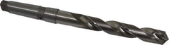 Value Collection - 1-1/8", 4MT 118° Point Cobalt Taper Shank Drill Bit - Bright Finish, 7-3/4" Flute Length, 13-3/8" OAL, Spiral Flute, Through Coolant - Eagle Tool & Supply