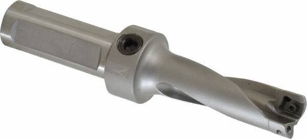 Kennametal - 2.06" Max Drill Depth, 3xD, 0.6882" Diam, Indexable Insert Drill - 2 Inserts, 3/4" Shank Diam, Flange Shank - Eagle Tool & Supply