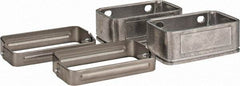 KabelSchlepp - 4.57 Inch Outside Width x 2.68 Inch Outside Height, Cable and Hose Carrier Stainless Steel Tube Mounting Bracket Set - 5.51 Inch Bend Radius, 4.01 Inch Inside Width x 2.05 Inch Inside Height - Eagle Tool & Supply