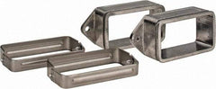 KabelSchlepp - 4.57 Inch Outside Width x 2.52 Inch Outside Height, Cable and Hose Carrier Stainless Steel Tube Mounting Bracket Set - 5.51 Inch Bend Radius, 4.01 Inch Inside Width x 2.05 Inch Inside Height - Eagle Tool & Supply