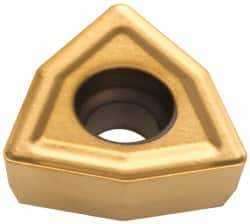 Kennametal - DFT030204 HP Grade KC7140 Carbide Indexable Drill Insert - TiN/TiCN Finish, Trigon, 6mm Inscribed Circle - Eagle Tool & Supply