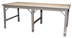 Phillocraft - 96 Wide x 78" Deep x 33" High, Production Table - Comfort Edge, Adjustable Height Legs - Eagle Tool & Supply